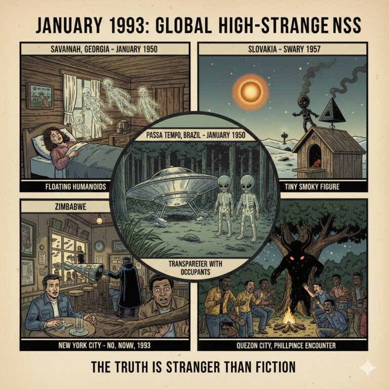 January 1993 UFO Sightings and Alien Encounters Archive Collage