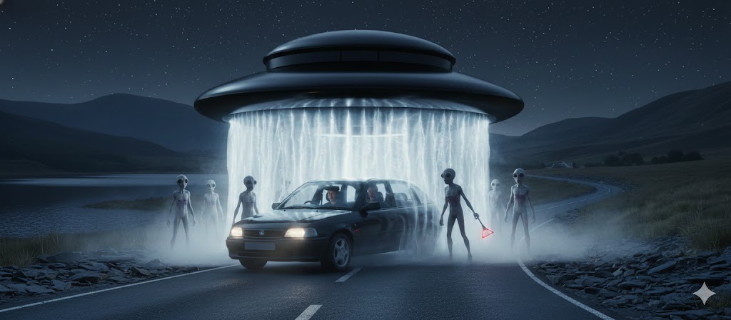 Illustration of the 1992 A70 Abduction Case in Scotland