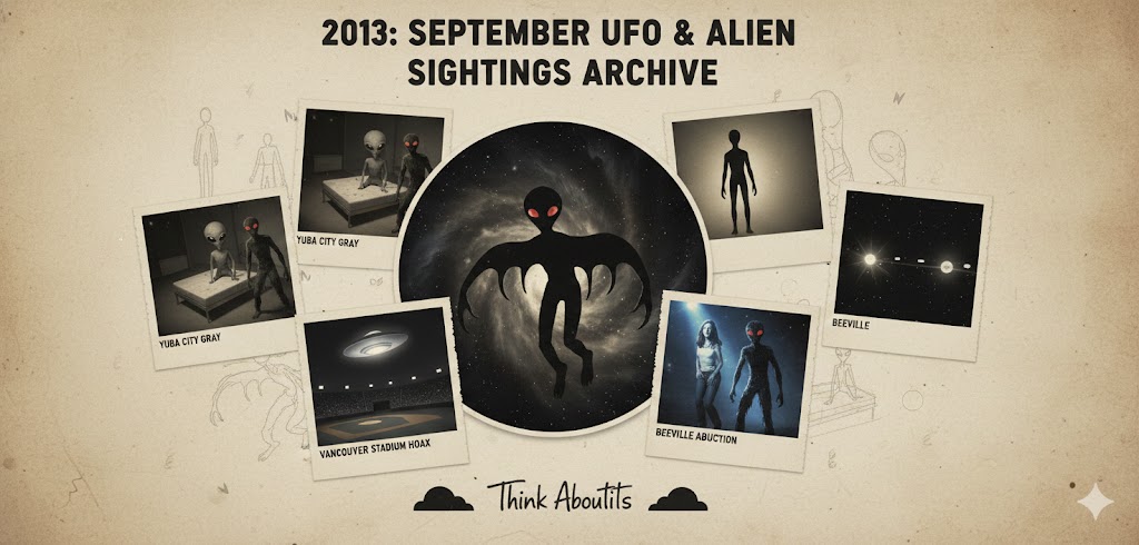 2013: September UFO & Alien Sightings Archive collage