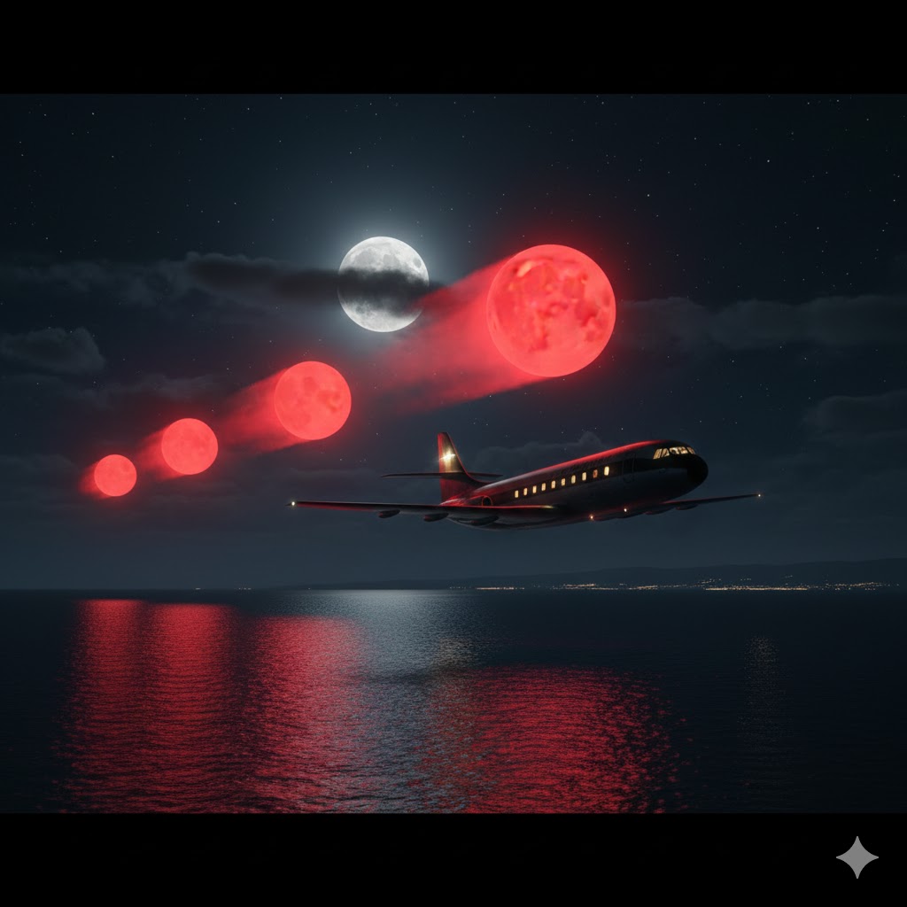 Flight JK-297 Manises UFO incident red lights pursuit 1975