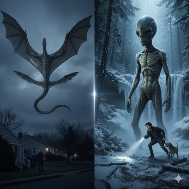 Winged being sighting in Illinois and 7-foot alien encounter in New York, January 2018