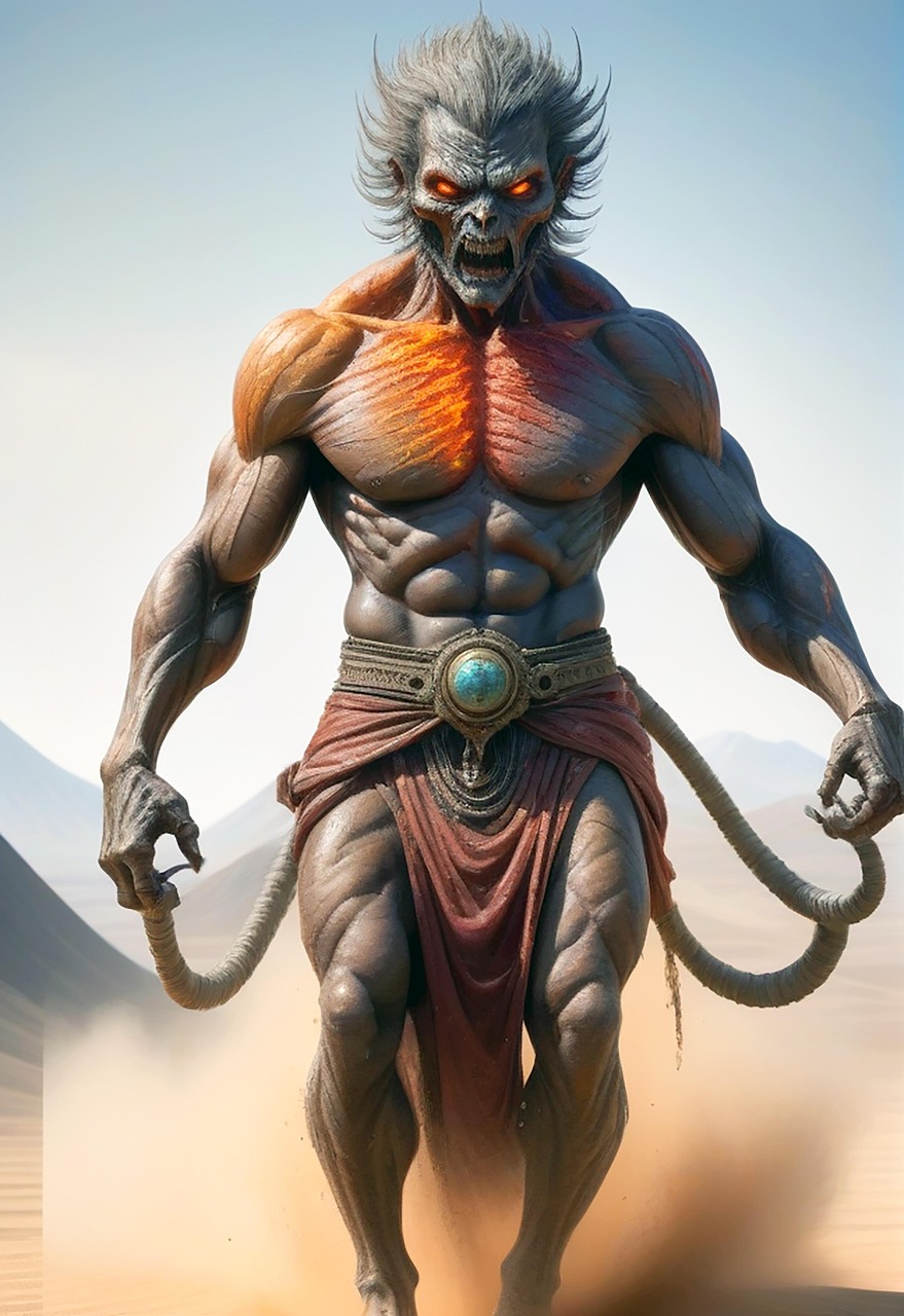 ai generated, monster, creature, zombie, fear, fantasy, threatening, terror, muscles, body, abdominal muscles-8663667.jpg