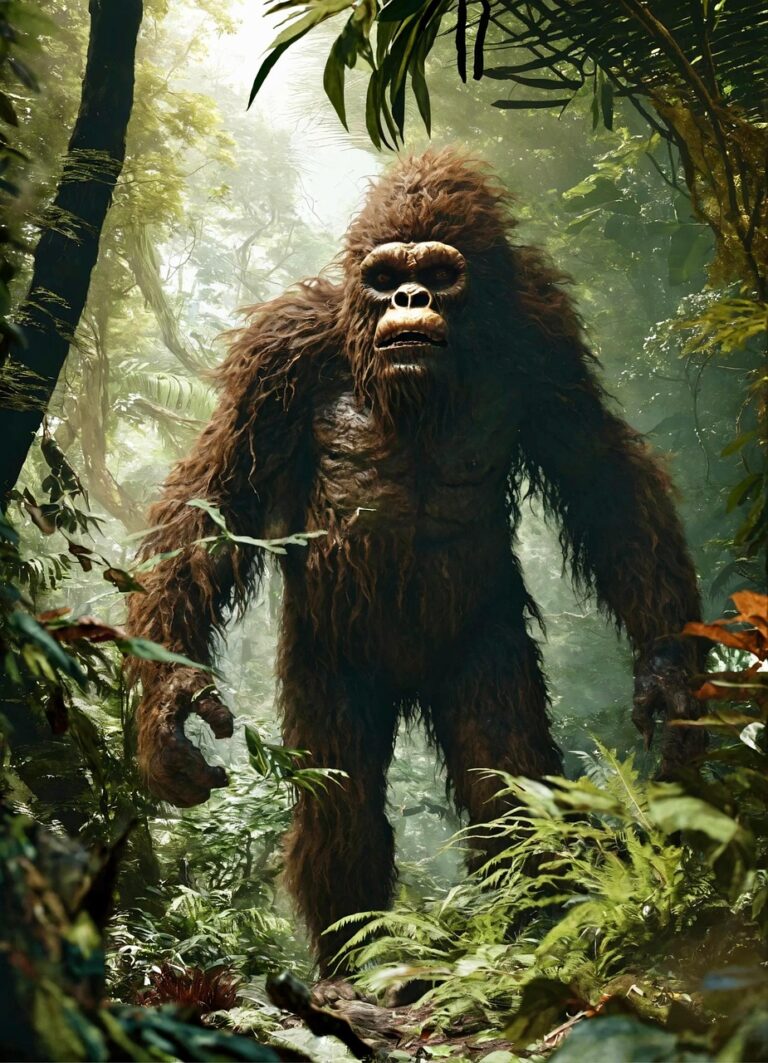 ai generated, sasquatch, creature, nature, jungle, animal-8602455.jpg