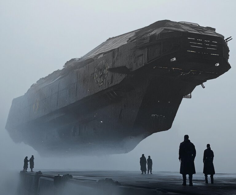 ai generated, spaceship, futuristic, future, science fiction, sci-fi, scifi, mist, fog, haze-8938069.jpg