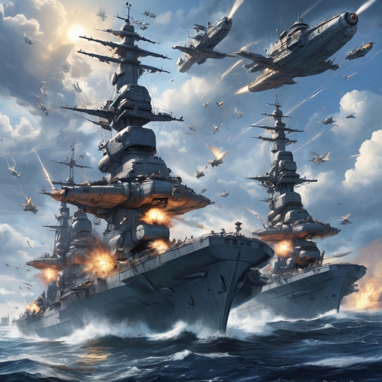 fleet battles, war, war begins, naval battles, battleship, fleet, spaceship, army, generated ai, war, war, war, war, war-8837427.jpg
