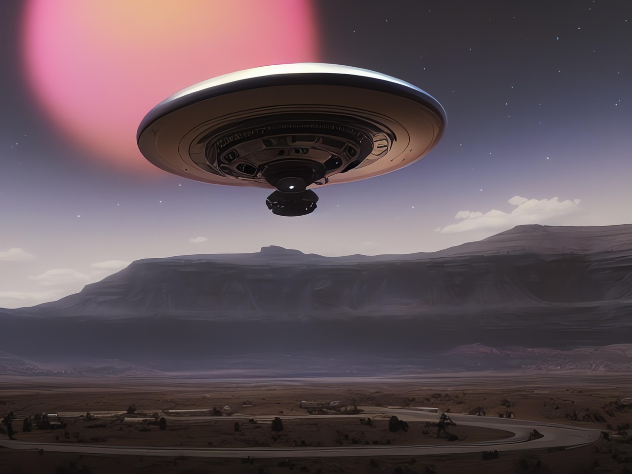 generated, ufo, extraterrestrial, flying saucer, spatialship, technology, invasion, exploration, aliens, cosmos, universe, science fiction, fancy-7636610.jpg