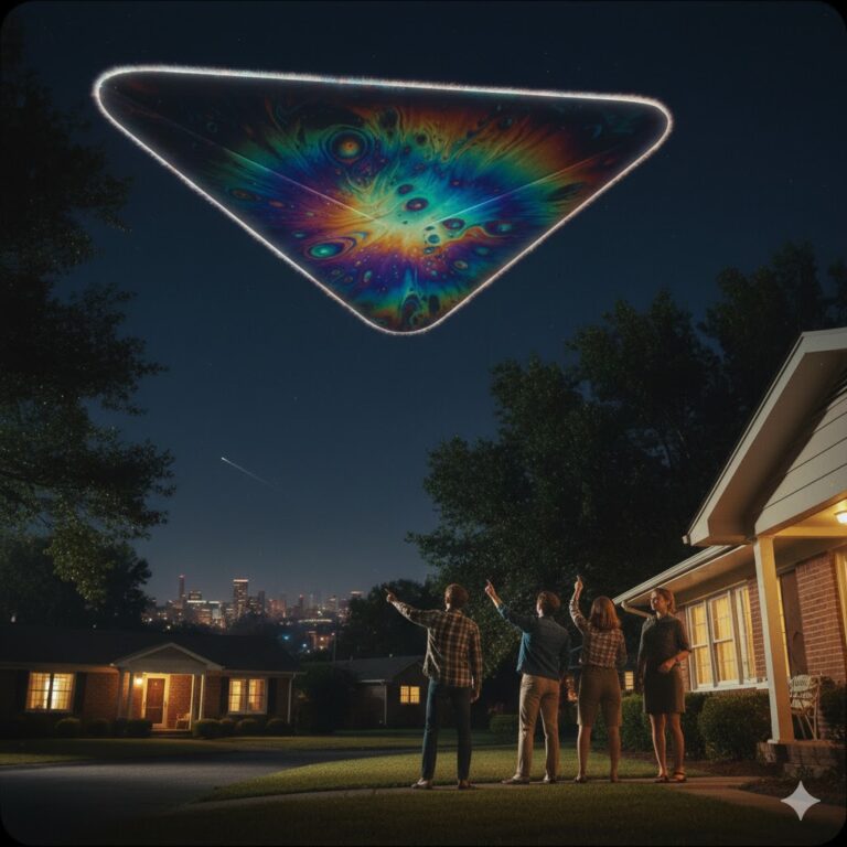1966 Greensboro NC Iridescent Triangular UFO Sighting
