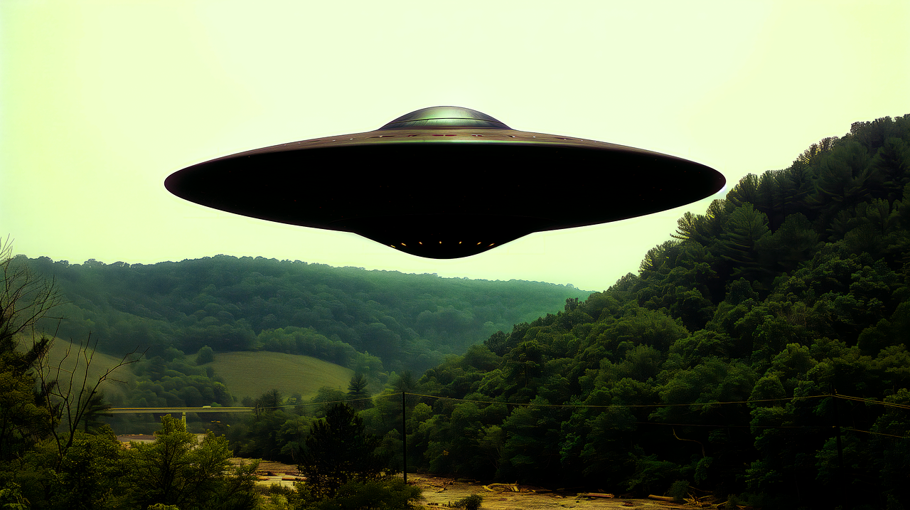ai generated, ufo, flying saucer, spaceship, alien, space, extraterrestrial, spacecraft, sci-fi, science fiction, abduction, night, universe, sighting-8992233.jpg
