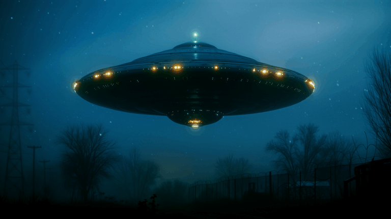 ai generated, ufo, flying saucer, spaceship, alien, space, extraterrestrial, spacecraft, sci-fi, science fiction, abduction, night, universe, sighting-8992235.jpg